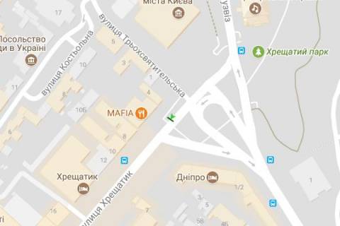 Скроллер A в Киеве, 1.2x1.8  Європейська пл. - Хрещатик вул., навпроти буд.№6 - 167452 схема