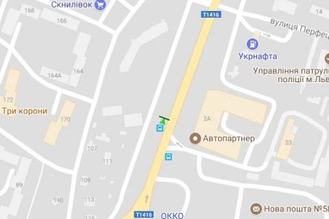 Билборд B в Львове, 3x6  Кульпарківська вул., 158-в схема