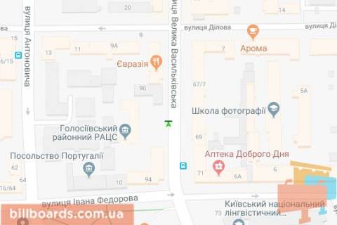 Скроллер A в Киеве, 2.3x3.14  Велика Васильківська вул., 92 - 181012 схема