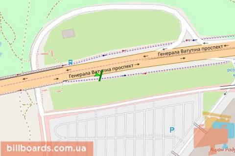 Сiтiлайт A у Києві, 1,2х1,8  Шухевича Романа просп. (Генерала Ватутіна просп.), 2 Т схема