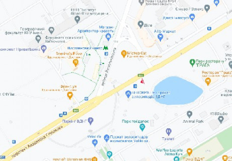 Видеоборд A у Києві, 2.3x3.14  Голосіївський просп., 132 (розширення 480х336) - 616312 схема