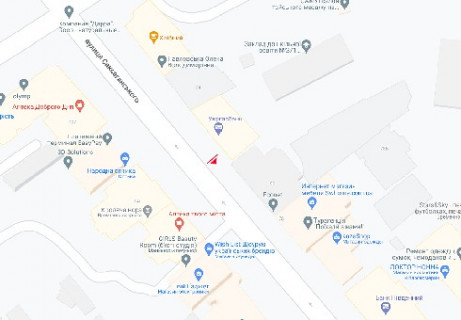 Ситилайт A в Киеве, 1.04X1.7  Саксаганського вул., 82 схема