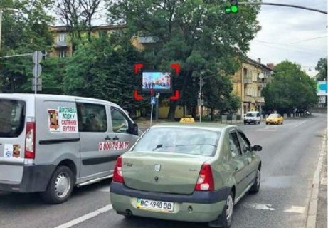 Видеоборд A в Львове, 2.3x3.14  Сахарова ул. - Горбачевского ул. - 640400 фото 1