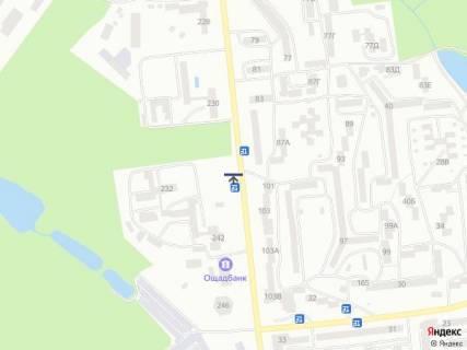 Билборд B в Черновцах вул. Героїв Майдану, 230 на світлофорі (онколікарня) схема