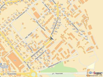 Билборд A в Черновцах вул. Мирогродська, 8 схема