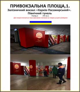 Нестандарт A у Харкові Привокзальна площа,1. Залізничний вокзал «Харків-Пасажирський». Північний тунель Фото 1