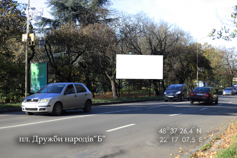 Видеоборд B в Ужгороде, 4х3  площа Дружби Народів, з'їзд з транспортного мосту - 619593 фото 1