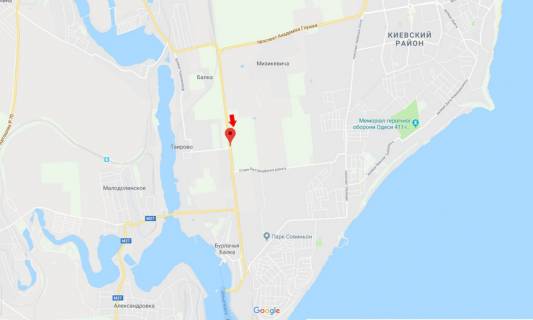Білборд, Бігборд (Борд)  B у Одесі Одесса-Черноморск 26Б схема