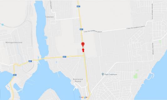 Білборд, Бігборд (Борд)  B у Одесі Одеса-Чорноморськ 22Б схема