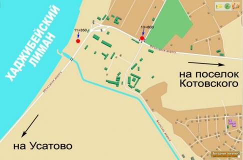 Білборд, Бігборд (Борд)  A у Одесі, 3х6  Обїзна дор. м.Одеси 10+800 А схема