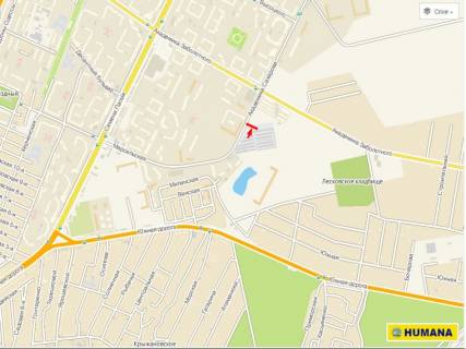 Билборд A в Одессе, 3х6  Сахарова, 20 А схема