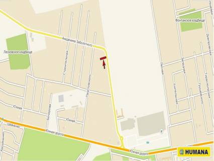 Билборд B в Одессе, Б  Заболотного 6/1 Б (трцРивьера) схема