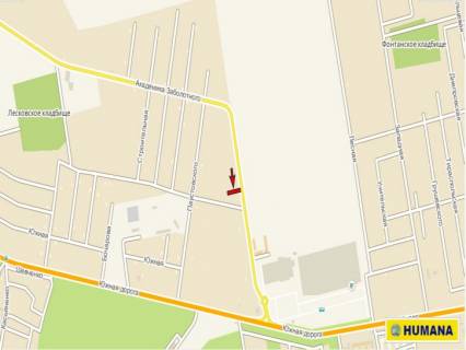 Билборд A в Одессе, 3х6  Заболотного 18 А (трц Ривьера) схема