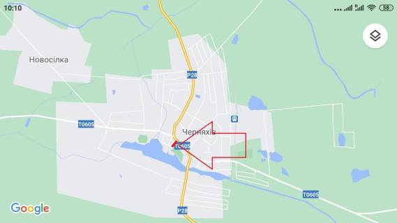 Билборд B в Житомире ЧЕРНЯХІВ. Вул. Володимирська 2. центр, универмаг, маркети"КВАРА""ТРЕШ" "БІРРЛІН", в напр. КОРОСТЕНЬ .ВЕРХ схема