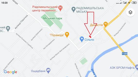 Ситилайт A в Радомышле СОБОРНА ПЛОЩА. БАЗАР  центр, автостанція, напроти универмаг (до"Сільпо"-150м) в центр А схема