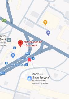 Призматрон, Призма B у Вінниці Барське шосе біля Західного автовокзалу ПРИЗМА - 489776 схема