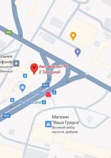Призматрон, Призма A у Вінниці Барське шосе біля Західного автовокзалу ПРИЗМА - 489772 схема