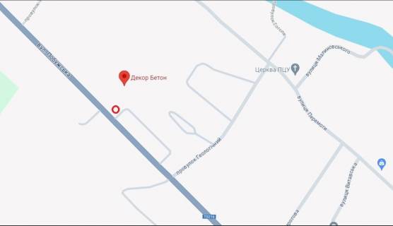 Билборд B в Гниване, 3х6  вул. Побужська ,70 схема