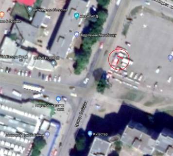Билборд A в Лозовой, 3х6  вул. Соборна, Центральний ринок схема