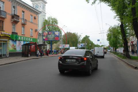 Билборд B в Полтаве, 3х6  вул. Європейська / вул. Шевченка фото 1