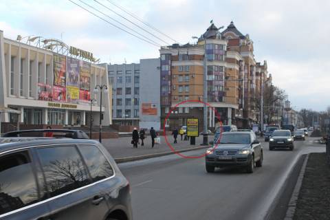 Ситилайт B в Полтаве, 1,2х1,8  вул. Соборності (Жовтнева), 58-а (РК "Каштанова алея") фото 1