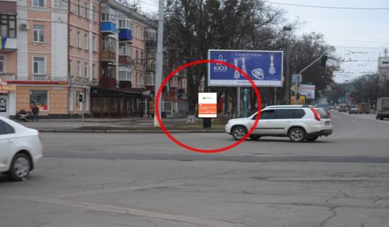 Ситилайт B в Полтаве, 1,2х1,8  вул. Соборності, 46 / майдан Незалежності (пішохідний перехід) фото 1