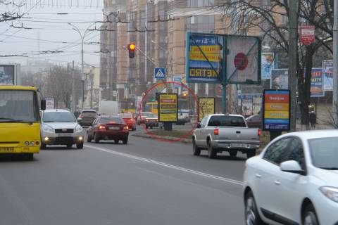 Ситилайт A в Полтаве, 1,2х1,8  вул. Соборності, 46 (L17) фото 1