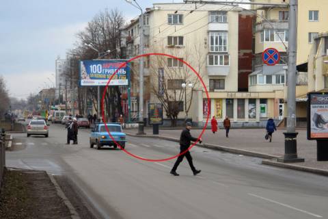 Ситилайт A в Полтаве, 1,2х1,8  вул. Соборності, 58-а (РК "Каштанова алея") фото 1