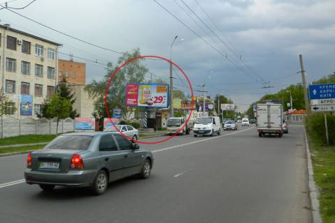 Білборд, Бігборд (Борд)  B у Полтаві, 3х6  вул. Сінна (зуп. «ДТСАФ») Фото 1