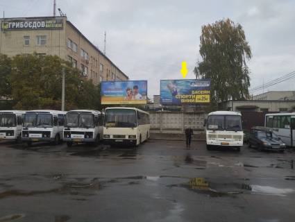 Билборд A в Житомире, 3x6  Хлібна вул., 14 (Житній ринок, автовокзал) правий щит фото 1