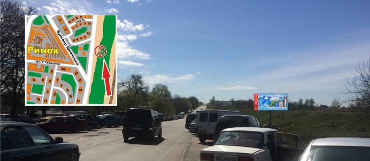 Білборд, Бігборд (Борд)  A у Нововолинську м. Нововолинськ, вул. Дорошенка (Шевченка,49) Фото 1
