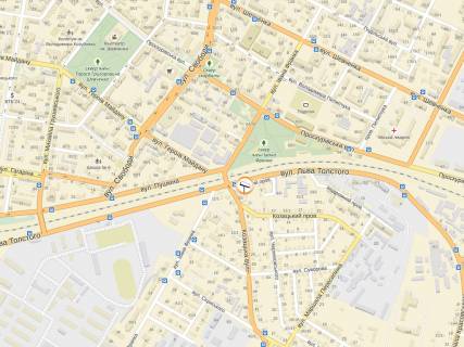 Білборд, Бігборд (Борд)  A у Хмельницькому, 3*6  перехрестя вул.Князя С.Хороброго - вул.І.Франка. неподалік: зупинка, декілька магазинів автозапчастин, приватна забудова (від центру) схема