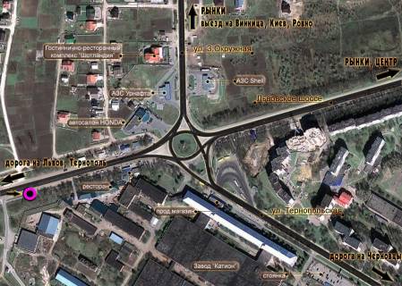 Билборд A в Хмельницком схема