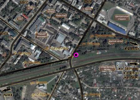 Билборд A в Хмельницком схема