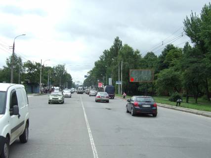 Билборд A в Хмельницком, 3*6  проспект Миру - вул.П.Мирного. неподалік: АЗС "ОККО", зупинка, ринок, "Фокстрот" (в центр) фото 1