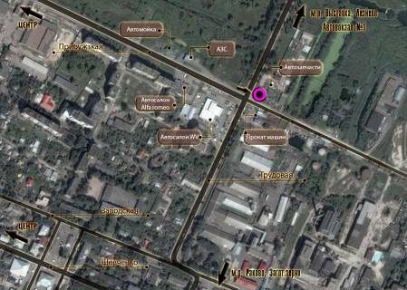 Білборд, Бігборд (Борд)  A у Хмельницькому схема