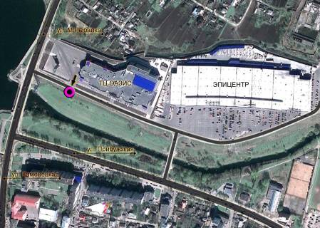 Билборд A в Хмельницком, 3*6  новая дорога, "ЕПІЦЕНТР", ТРЦ "ОАЗИС", заїзд на "ОАЗИС". неподалік: "Епіцентр", супермаркет "Таврія В", "Сільпо", ТРЦ "Оазис", центральний ринок, елітна забудова "Набережний квартал" (центр) схема