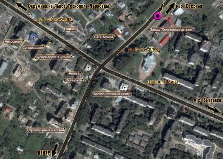Билборд B в Хмельницком схема