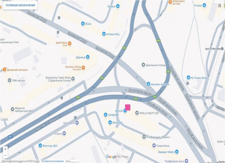 Видеоборд A в Киеве, 56 кв.м.  Дарницька площа, 1 - 669102 схема