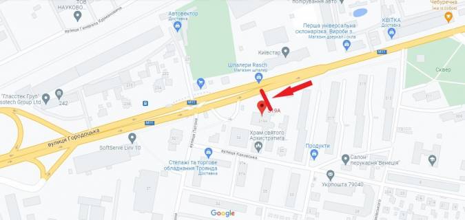 Ситилайт B в Львове, 1,2х1,8  вул. Городоцька, 319-А (сітілайт, зупинка) схема