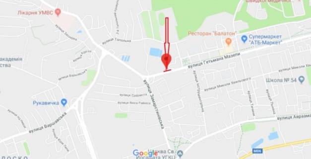 Сiтiлайт A у Львові, 1,2х1,8  вул.Мазепи схема