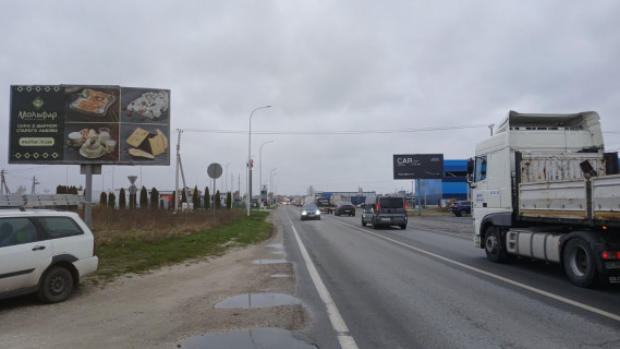 Билборд B в трасах Львова, 3х6  М-10, Під'їзд до м.Львова, км 0+400 фото 1