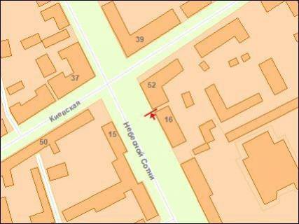 Білборд, Бігборд (Борд)  A у Житомирі Zt cl003 вул.Небесної сотні,16 м-н "Людмила"№2 А схема