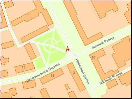 Білборд, Бігборд (Борд)  A у Житомирі ZT 027 вул. Східна/вул. Грушевського Призма схема