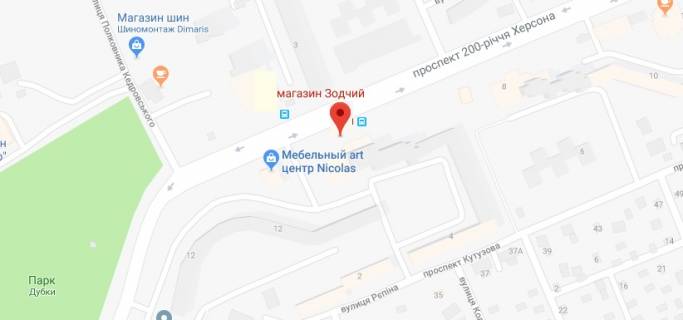 Білборд, Бігборд (Борд)  B у Херсоні 200-річчя Херсона пр.(м-н "Зодчий")/вул.Полковника Кедровського схема