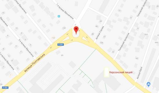 Билборд A в Херсоне Білозерська пл. (кільце)/Димитрова схема