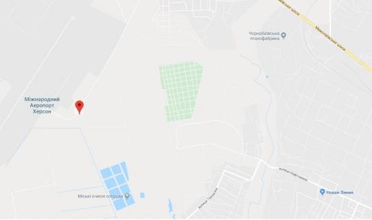 Нестандарт A в Херсоне Аеропортовська дорога, Т2215 (виїзд з Аеропорту) схема