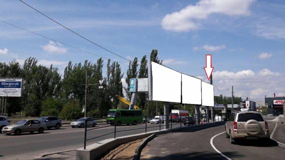 Билборд B в Херсоне, 3х6 м.  Миколаївське шосе/р-н бази "Вторчермет"/р-н залізничного моста фото 1