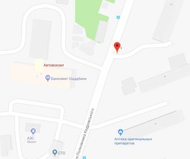 Билборд A в Херсоне Полковника Кедровського вул.(Херсонський автовокзал) схема