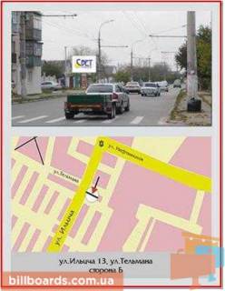 Билборд B в Херсоне, 3х4 м.  Івана Богуна вул., буд.13/ Тельмана вул. фото 1